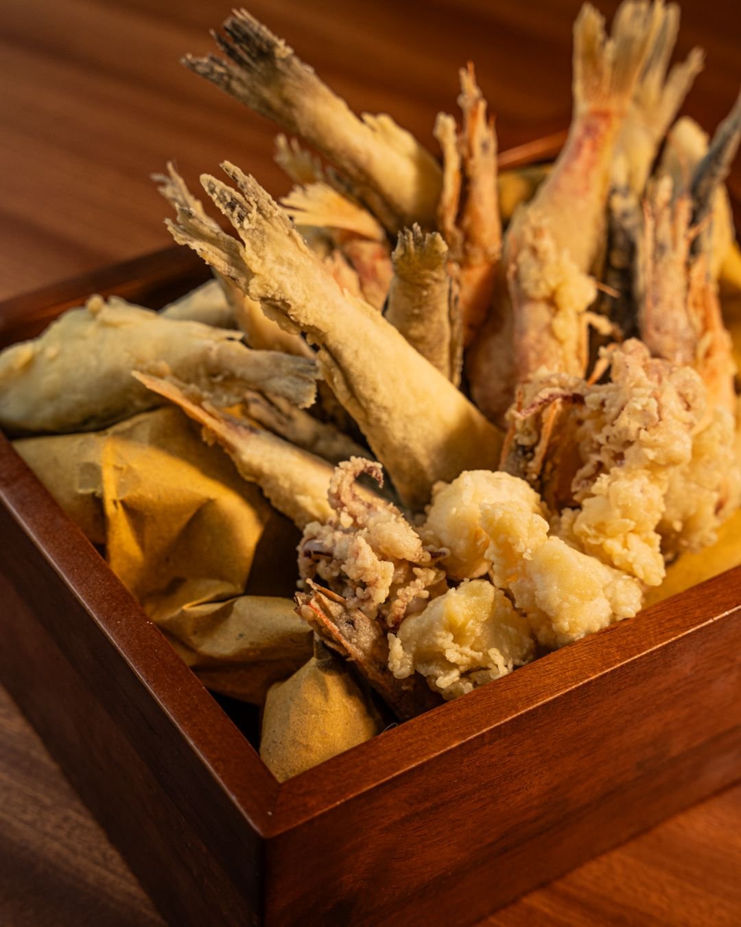 Piatto di Casa Lanzafame: Fritto misto in una cassetta di legno